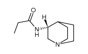 R-N-(Quinuclidinyl-3)-propionamide结构式