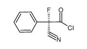 (S)-(-)-α-cyano-α-fluorophenylacetyl chloride结构式