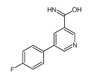 5-(4-fluorophenyl)pyridine-3-carboxamide结构式