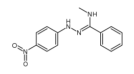 N-methylbenzamide 4-nitrophenylhydrazone结构式