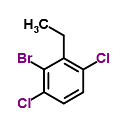 2-Bromo-1,4-dichloro-3-ethylbenzene结构式