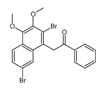 2-(2,7-dibromo-3,4-dimethoxynaphthalen-1-yl)-1-phenylethanone Structure