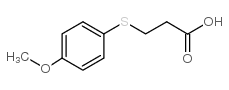 3-[(4-甲氧基苯基)硫基]丙酸结构式