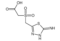 2-[(5-amino-1,3,4-thiadiazol-2-yl)methylsulfonyl]acetic acid Structure