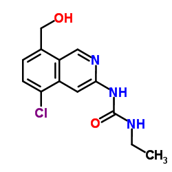 1-[5-Chloro-8-(hydroxymethyl)-3-isoquinolinyl]-3-ethylurea结构式