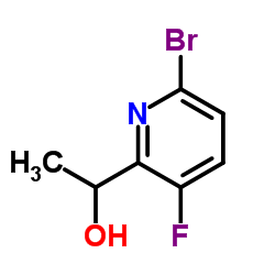 1-(6-Bromo-3-fluoro-2-pyridinyl)ethanol Structure
