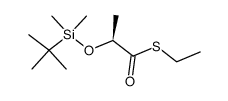 (S)-2-(tert-Butyl-dimethyl-silanyloxy)-thiopropionic acid S-ethyl ester Structure