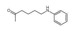 6-Anilino-hexan-2-on结构式