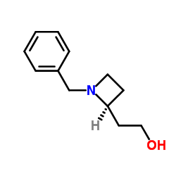 2-[(2S)-1-Benzyl-2-azetidinyl]ethanol Structure
