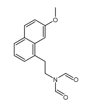 N-formyl-N-(2-(7-methoxynaphthalen-1-yl)ethyl)formamide结构式