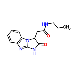 2-(2-Oxo-2,3-dihydro-1H-imidazo[1,2-a]benzimidazol-3-yl)-N-propylacetamide结构式