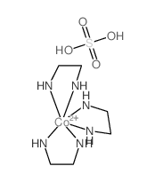 2-azanidylethylazanide; cobalt(+2) cation; sulfuric acid structure