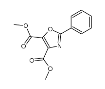 2-phenyloxazole-4,5-dicarboxylic acid dimethyl ester结构式