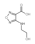 4-(2-羟基-乙基氨基)呋咱-3-羧酸结构式
