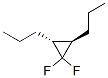 Cyclopropane, 1,1-difluoro-2,3-dipropyl-, trans- (9CI) Structure