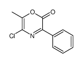 5-chloro-6-methyl-3-phenyl-1,4-oxazin-2-one Structure