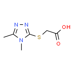 (4,5-DIMETHYL-4 H-[1,2,4]TRIAZOL-3-YLSULFANYL)-ACETIC ACID结构式