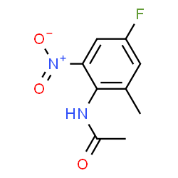 N-(4-Fluoro-2-methyl-6-nitrophenyl)acetamide结构式