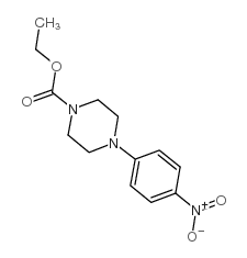 4-(4-硝基苯基)哌嗪-1-羧酸乙酯结构式