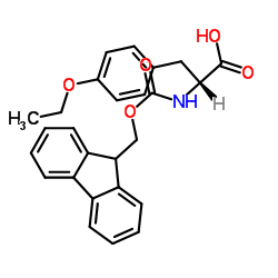 N-芴甲氧羰基-N'-叔丁氧羰基-L-2,3-二氨基丙酸结构式