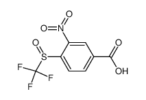 Trifluormethyl-(4-carboxy-2-nitro-phenyl)-sulfoxid Structure