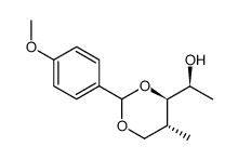 (1S)-1-((4R,5R)-2-(4-methoxyphenyl)-5-methyl-1,3-dioxan-4-yl)ethan-1-ol Structure