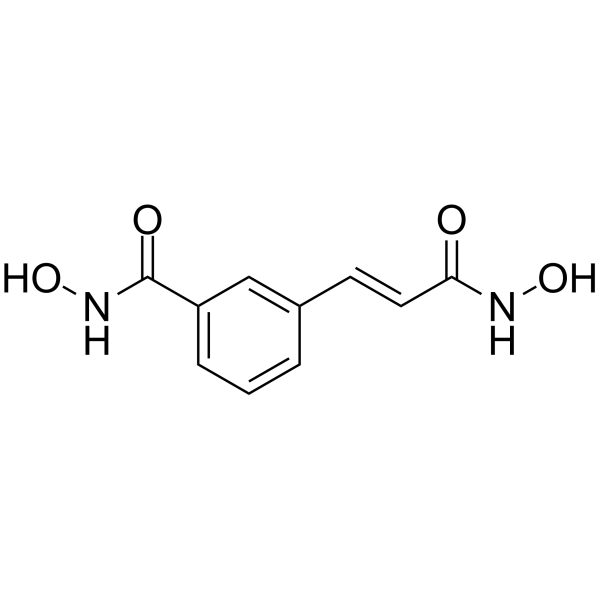 Carboxycinnamic acid bishydroxamide Structure