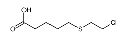 5-(2-chloroethylsulfanyl)pentanoic acid Structure