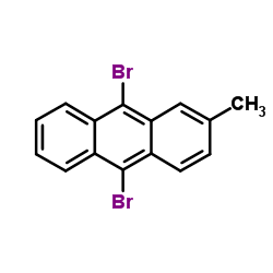 9,10-Dibromo-2-methylanthracene structure