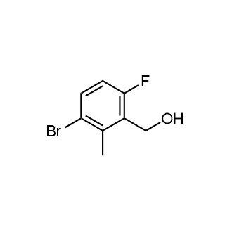 3-Bromo-6-fluoro-2-methylbenzenemethanol Structure