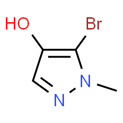 5-Bromo-1-methyl-1H-pyrazol-4-ol Structure