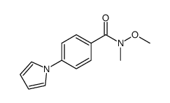 4-(1H-pyrrol-1-yl)-N-methoxy-N-methylbenzamide Structure