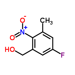 (5-Fluoro-3-methyl-2-nitrophenyl)methanol Structure