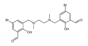 N,N′-dimethyl-N,N′-bis(2-hidroxy-3-formyl-5-bromo-benzyl)ethylenediamine结构式