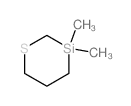 3,3-dimethyl-1,3-thiasilinane结构式