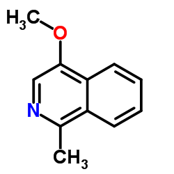 Isoquinoline, 4-methoxy-1-methyl- (9CI) structure