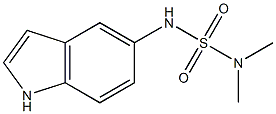 5-(N,N-dimethylamino)sulfonylamino-1H-indole结构式