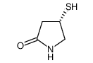 (S)-4-疏基-2-吡咯烷酮结构式