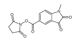 1-methylisatin-5-carboxylic acid N-hydroxysuccinimide ester结构式