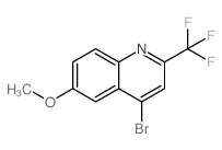 4-溴-6-甲氧基-2-(三氟甲基)喹啉结构式