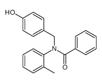 N-[(4-hydroxyphenyl)methyl]-N-(2-methylphenyl)benzamide Structure