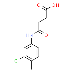 3-[(3-chloro-4-methylphenyl)carbamoyl]propanoic acid structure