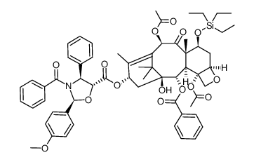 2',3'-O,N-[(S)-(p-Methoxybenzylidene)]-7-O-(triethylsilyl)paclitaxel Structure