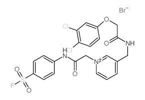 4-[[2-[5-[[[2-(3,4-dichlorophenoxy)acetyl]amino]methyl]pyridin-1-yl]acetyl]amino]benzenesulfonyl fluoride结构式