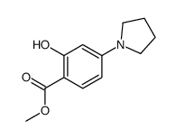methyl 2-hydroxy-4-pyrrolidin-1-ylbenzoate Structure
