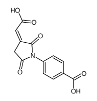 4-[3-(carboxymethylidene)-2,5-dioxopyrrolidin-1-yl]benzoic acid Structure