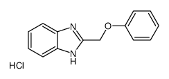 2-(Phenoxymethyl)-1H-benzimidazole hydrochloride (1:1)结构式