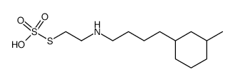 2-[4-(3-Methylcyclohexyl)butyl]aminoethanethiol sulfate结构式