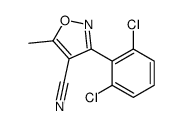 3-(2,6-二氯苯基)-5-甲基-4-异噁唑甲腈结构式