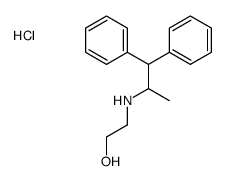 1,1-diphenylpropan-2-yl(2-hydroxyethyl)azanium,chloride结构式